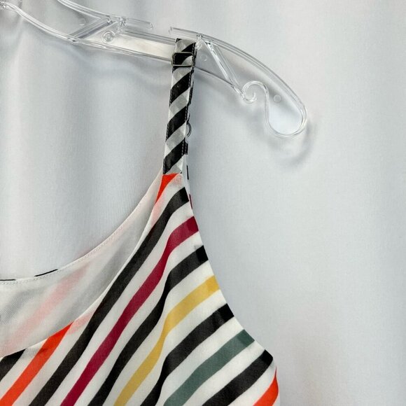 Cabi Womens Linea Tank Top Multicolor Striped Chevron Lined Sleeveless Cami S - Picture 4 of 10